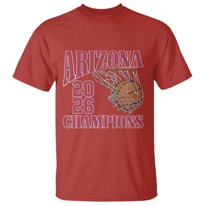 Arizona Champions T Shirt Gift For Basketball Fan TS12 Red Print Your Wear