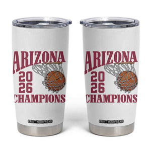 Arizona Champions Tumbler Cup Gift For Basketball Fan TS12 White Print Your Wear