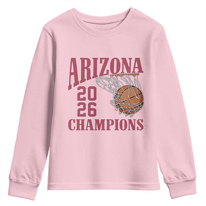 Arizona Champions Youth Sweatshirt Gift For Basketball Fan TS12 Light Pink Print Your Wear
