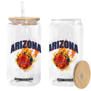 Arizona State Pride Glass Can Flaming Basketball Coach Gift TS12 Print Your Wear