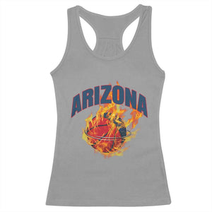 Arizona State Pride Racerback Tank Top Flaming Basketball Coach Gift TS12 Sport Gray Print Your Wear