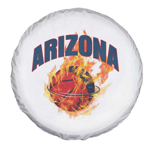 Arizona State Pride Spare Tire Cover Flaming Basketball Coach Gift TS12 Print Your Wear