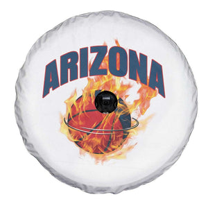 Arizona State Pride Spare Tire Cover Flaming Basketball Coach Gift TS12 Print Your Wear