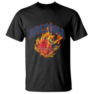 Arizona State Pride T Shirt Flaming Basketball Coach Gift TS12 Black Print Your Wear