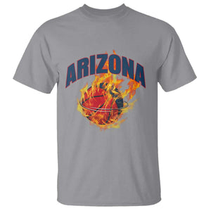 Arizona State Pride T Shirt Flaming Basketball Coach Gift TS12 Sport Gray Print Your Wear