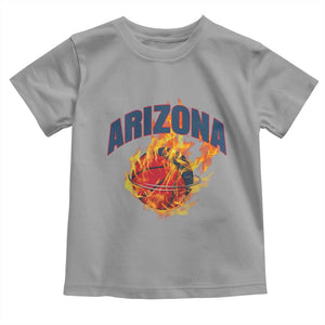 Arizona State Pride Toddler T Shirt Flaming Basketball Coach Gift TS12 Sport Gray Print Your Wear