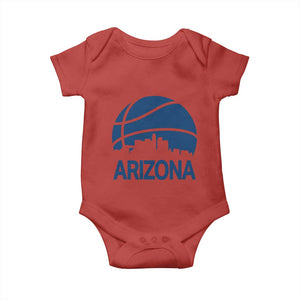 Arizona Skyline Pride Baby Onesie Gift For Basketball Fan TS12 Red Print Your Wear