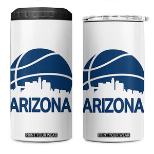 Arizona Skyline Pride 4 in 1 Can Cooler Tumbler Gift For Basketball Fan TS12 One Size: 16 oz White Print Your Wear