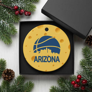 Arizona Skyline Pride Ceramic Ornament Gift For Basketball Fan TS12 1pc Yellow Cheese Print Your Wear