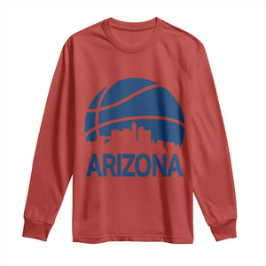 Arizona Skyline Pride Long Sleeve Shirt Gift For Basketball Fan TS12 Red Print Your Wear