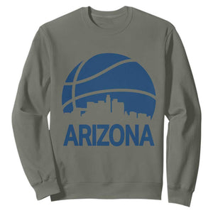 Arizona Skyline Pride Sweatshirt Gift For Basketball Fan TS12 Military Green Print Your Wear
