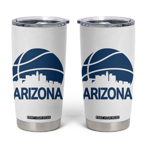 Arizona Skyline Pride Tumbler Cup Gift For Basketball Fan TS12 White Print Your Wear