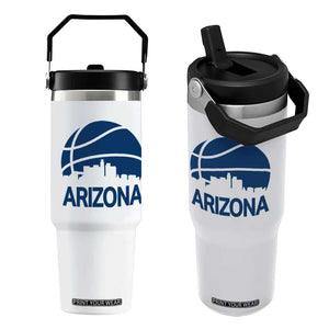 Arizona Skyline Pride Flip Straw Tumbler Gift For Basketball Fan TS12 One Size: 30 oz White Print Your Wear