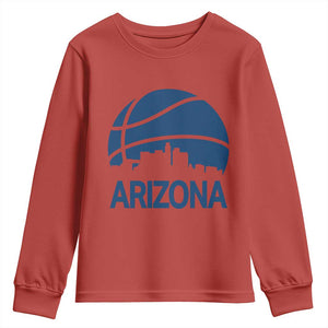 Arizona Skyline Pride Youth Sweatshirt Gift For Basketball Fan TS12 Red Print Your Wear