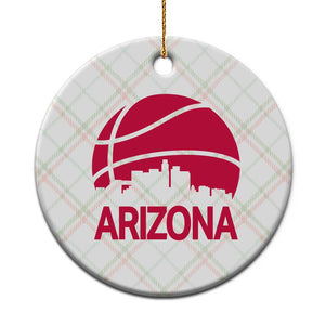 Arizona Skyline State Pride Ceramic Ornament Modern Urban Hoops Basketball TS12 1pc Christmas Plaid Print Your Wear