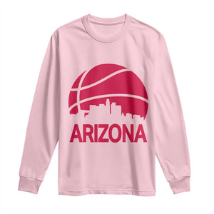 Arizona Skyline State Pride Long Sleeve Shirt Modern Urban Hoops Basketball TS12 Light Pink Print Your Wear