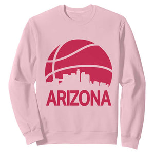 Arizona Skyline State Pride Sweatshirt Modern Urban Hoops Basketball TS12 Light Pink Print Your Wear