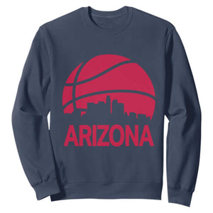 Arizona Skyline State Pride Sweatshirt Modern Urban Hoops Basketball TS12 Navy Print Your Wear