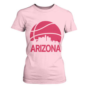 Arizona Skyline State Pride T Shirt For Women Modern Urban Hoops Basketball TS12 Light Pink Print Your Wear