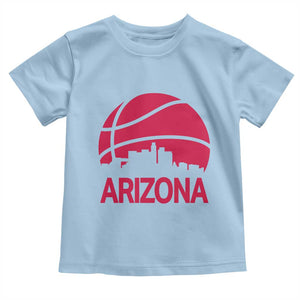 Arizona Skyline State Pride Toddler T Shirt Modern Urban Hoops Basketball TS12 Light Blue Print Your Wear