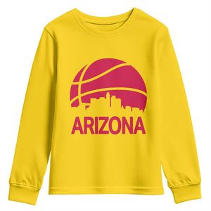 Arizona Skyline State Pride Youth Sweatshirt Modern Urban Hoops Basketball TS12 Daisy Print Your Wear