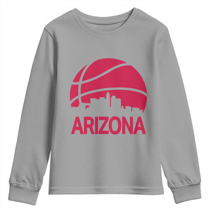 Arizona Skyline State Pride Youth Sweatshirt Modern Urban Hoops Basketball TS12 Sport Gray Print Your Wear