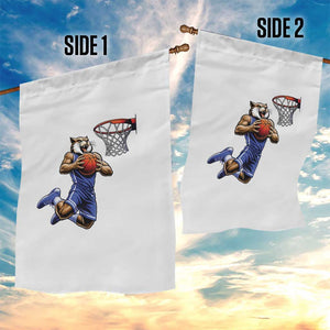 Funny Wildcat Dunking Basketball Garden Flag Gift For Sports Fan TS12 Print Your Wear