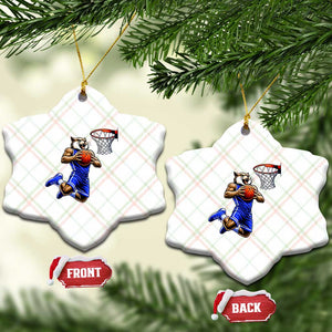Funny Wildcat Dunking Basketball Ceramic Ornament Gift For Sports Fan TS12 Print Your Wear