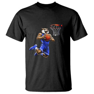 Funny Wildcat Dunking Basketball T Shirt Gift For Sports Fan TS12 Black Print Your Wear