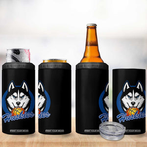 Cool Siberian Husky Basketball 4 in 1 Can Cooler Tumbler Gift For Dog Lovers TS12 Print Your Wear