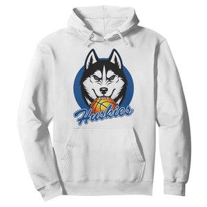 Cool Siberian Husky Basketball Hoodie Gift For Dog Lovers TS12 White Print Your Wear
