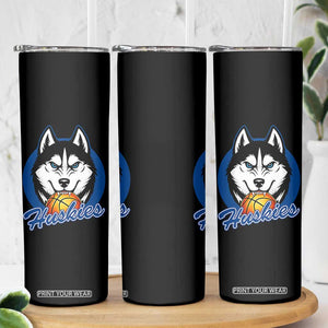 Cool Siberian Husky Basketball Skinny Tumbler Gift For Dog Lovers TS12 Print Your Wear