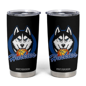 Cool Siberian Husky Basketball Tumbler Cup Gift For Dog Lovers TS12 Black Print Your Wear
