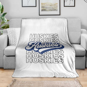 Proud Siberian Husky Fan Throw Blanket Sports Dog Lover TS12 Print Your Wear