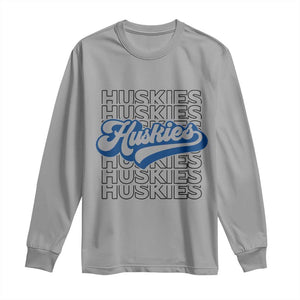 Proud Siberian Husky Fan Long Sleeve Shirt Sports Dog Lover TS12 Sport Gray Print Your Wear