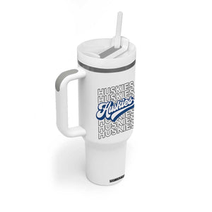 Proud Siberian Husky Fan Tumbler With Handle Sports Dog Lover TS12 Print Your Wear