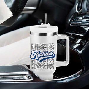 Proud Siberian Husky Fan Tumbler With Handle Sports Dog Lover TS12 Print Your Wear