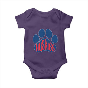 Siberian Husky Fan Paw Baby Onesie Sports Dog Lover TS12 Purple Print Your Wear