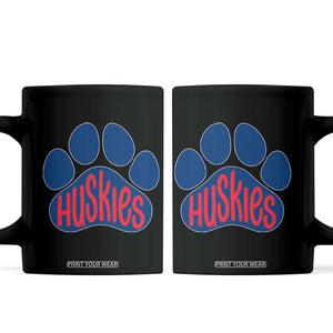 Siberian Husky Fan Paw Coffee Mug Sports Dog Lover TS12 Black Print Your Wear
