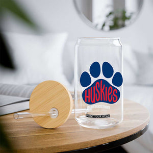 Siberian Husky Fan Paw Glass Can Sports Dog Lover TS12 Print Your Wear