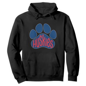 Siberian Husky Fan Paw Hoodie Sports Dog Lover TS12 Black Print Your Wear