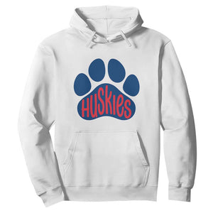 Siberian Husky Fan Paw Hoodie Sports Dog Lover TS12 White Print Your Wear