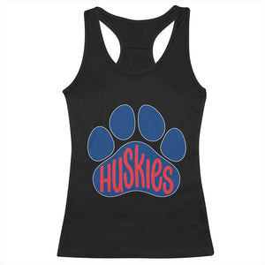Siberian Husky Fan Paw Racerback Tank Top Sports Dog Lover TS12 Black Print Your Wear