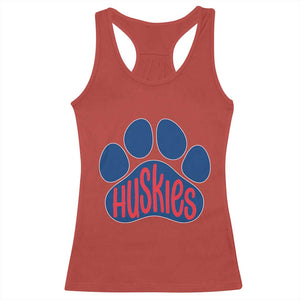 Siberian Husky Fan Paw Racerback Tank Top Sports Dog Lover TS12 Red Print Your Wear