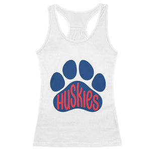 Siberian Husky Fan Paw Racerback Tank Top Sports Dog Lover TS12 White Print Your Wear