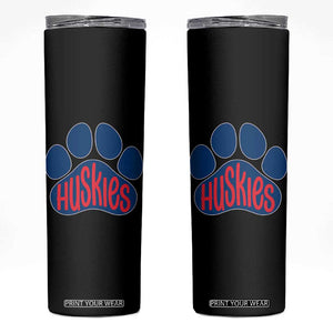 Siberian Husky Fan Paw Skinny Tumbler Sports Dog Lover TS12 Black Print Your Wear