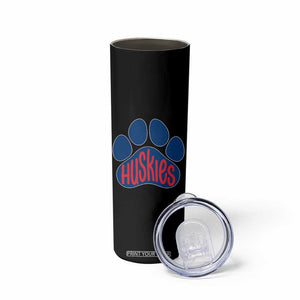 Siberian Husky Fan Paw Skinny Tumbler Sports Dog Lover TS12 Print Your Wear