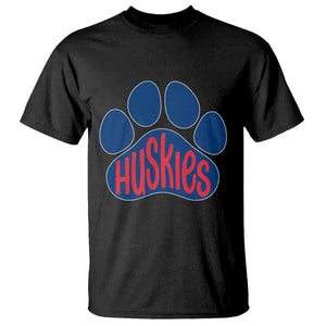 Siberian Husky Fan Paw T Shirt Sports Dog Lover TS12 Black Print Your Wear