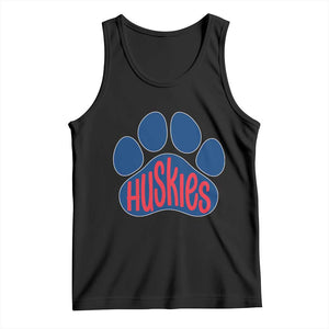 Siberian Husky Fan Paw Tank Top Sports Dog Lover TS12 Black Print Your Wear