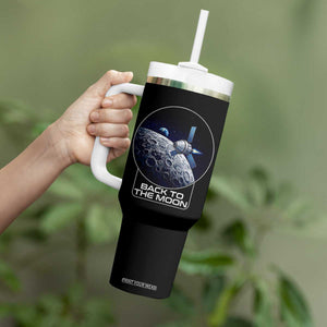 Back To The Moon Tumbler With Handle Lunar Mission Astronaut Space Lover TS12 Print Your Wear